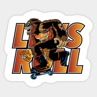 LETS ROLL Sticker